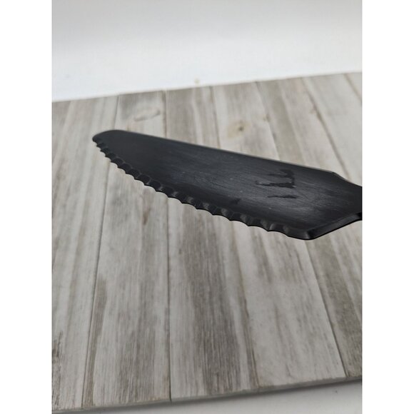 Vintage Tupperware 1819 Black Plastic Spatula Cake Icing Spreader 11" - Picture 7 of 9